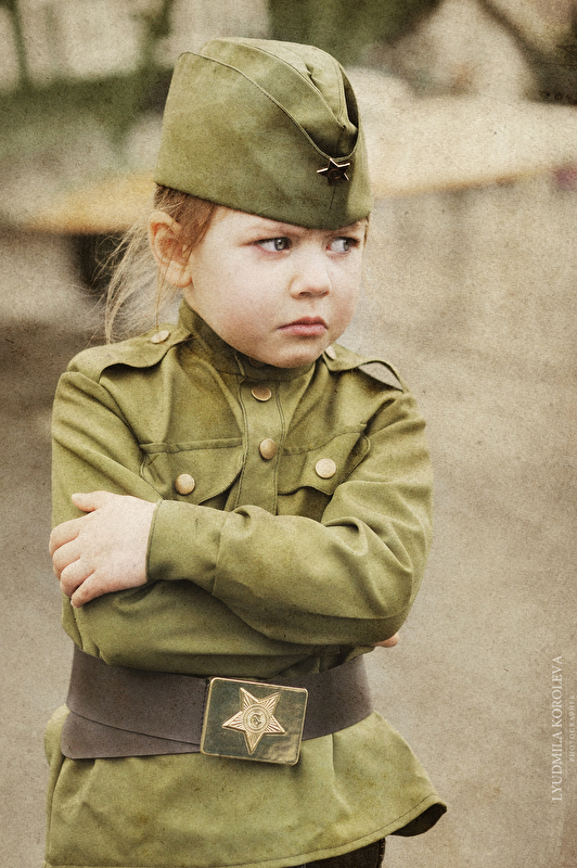 Детские военные фотографии